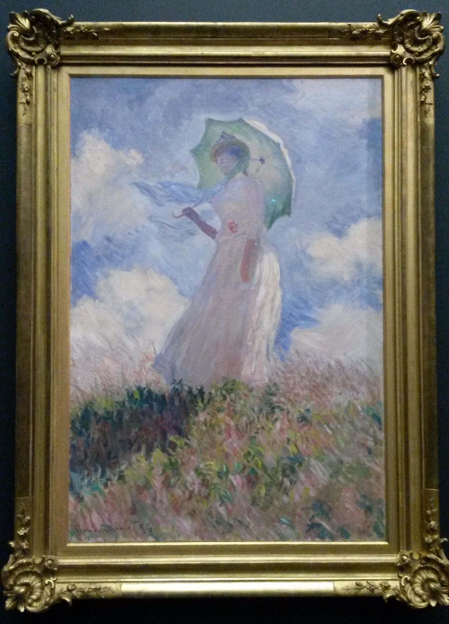 Woman with a Parasol, Turned to the Right